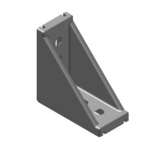 Úhelníky a Klouby pro hliníkové konstrukční profily – Úhelník 42×88×88 do drážky 10