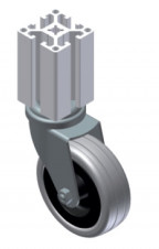 Príslušenstvo pre kolieska – Set pre Pojazdové koleso Ø 75 mm a Ø 100 mm – drážka 8 – konec profilu