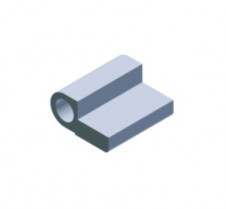 Scharnierprofil – Scharnierprofil 45×22 mm, ohne Nut