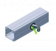 Kabelové průchodky – Díra pro kabel do profilu 40/40 typ A