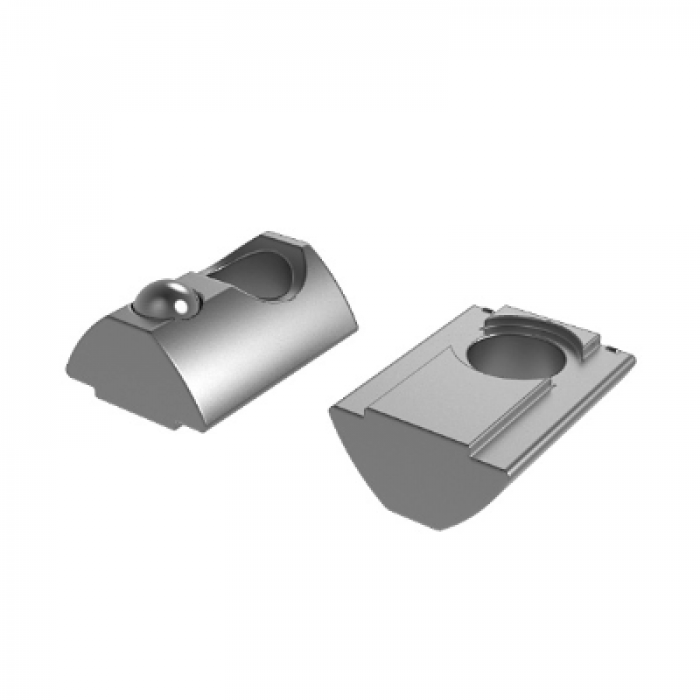 Drážková matice 13.5 x 7.2 mm short 19.0 mm s kuličkou