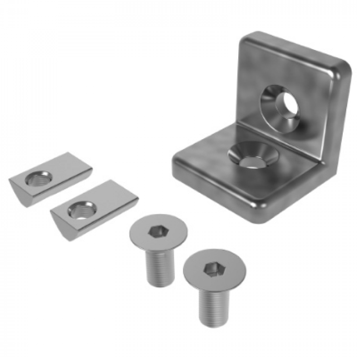 Zinkový spojovací úhelník plochý V 40 (set)