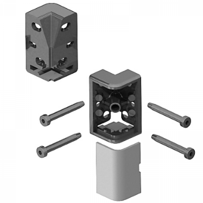 Rámový rohový spoj 20 x 40 (set)