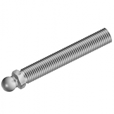 Základny – Závitová tyč ocel – metrický závit – pro vyrovnávací nožku, kulička 15