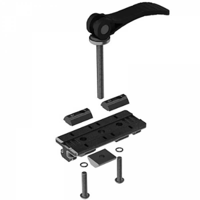 Profilový klzák ZN 40 x 80 tesný s aretačnou pákou (set)