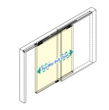 Štandardné posuvné dvere – Systém pre posuvné dvere do steny/púzdra, povrchový typ montáže
