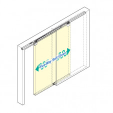 Štandardné posuvné dvere – Povrchový typ montáže pre zásuvné dvere do steny
