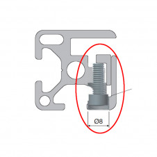 Ostatní profily – Upevňovací lišta a šroub