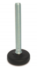 S kloubovým šroubem (výkyvné) – Stavitelné nohy Ø 83, nízký profil, 16° výkyvný šroub, ocel