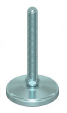 S kloubovým šroubem (výkyvné) – Ocelové stavitelné nohy Ø 100, 10° výkyvný šroub, pozink