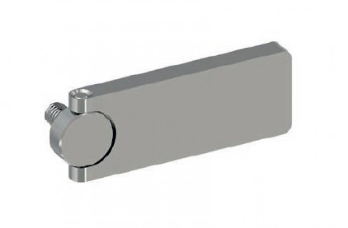 Polished and sandblasted hinges, stainless steel