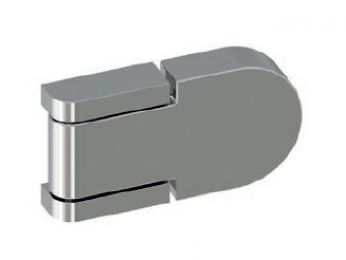 Polished and sandblasted hinges, stainless steel