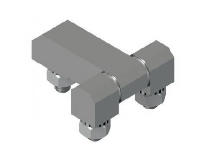 Heavy-duty hinges, stainless steel