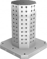 Základní prvky pro upínací systém – Upínací věže z šedé litiny 8stranné s rastrovými otvory