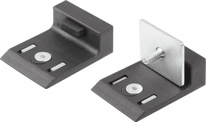 Dveřní dorazy z plastu, pro hliníkový profil s tlumením nebo s magnetickým uzávěrem
