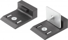 Podpěry – Dveřní dorazy z plastu, pro hliníkový profil s tlumením nebo s magnetickým uzávěrem