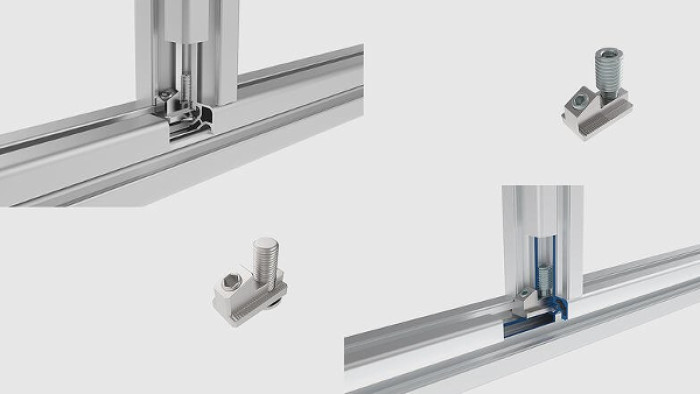 Rýchle spojenie hliníkových profilov rady 40 a 45