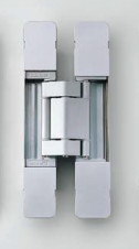 Skryté pánty s vnútornou montážou SUGATSUNE – Nastaviteľný skrytý pánt na bezfalcové dvere, nikel