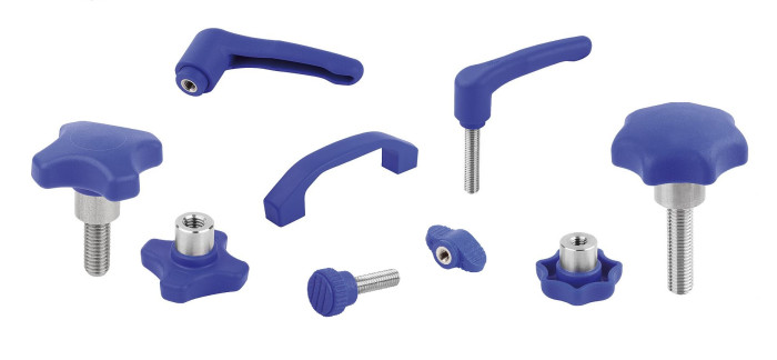 Ovládací prvky z vizuálně detekovatelného plastu pro potravinářský průmysl