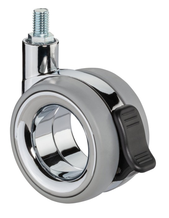Designové kolečko s brzdou - závitový čep F353.076