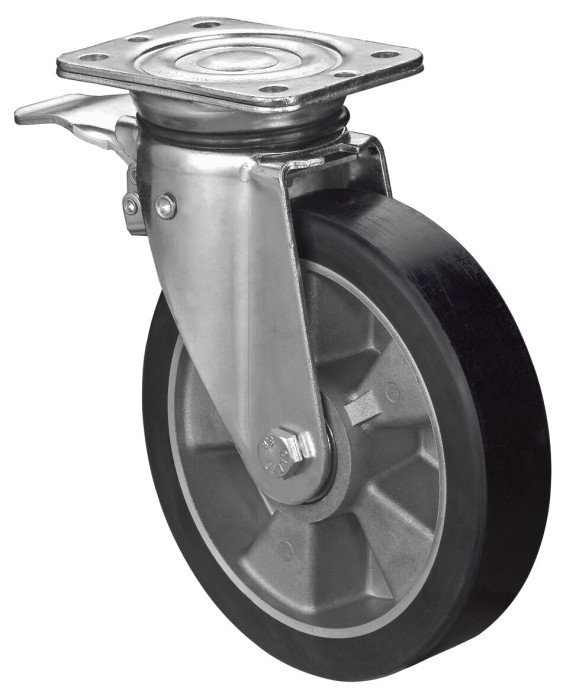 Těžkotonážní kolečka - otočná s brzdou N120.B91.203