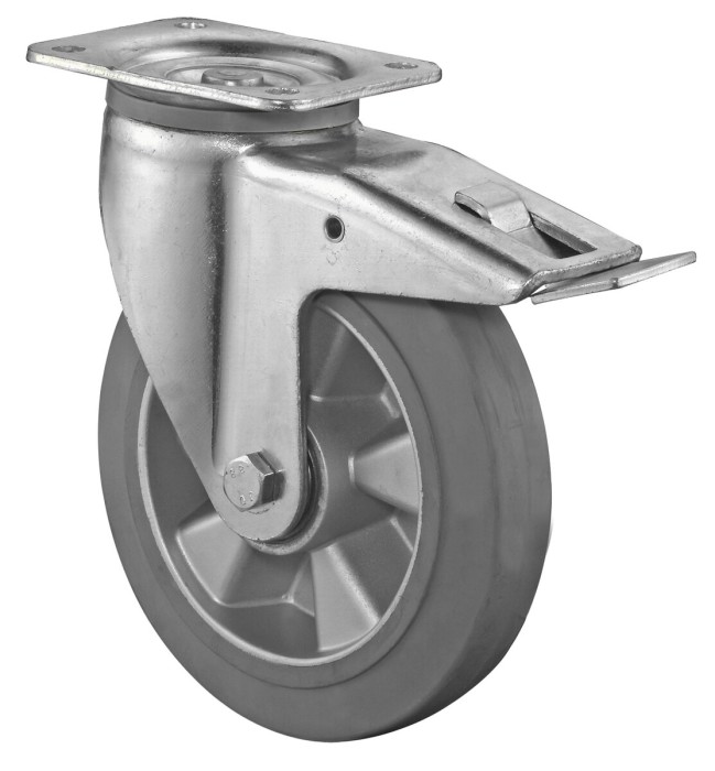 Těžkotonážní kolečka - otočná s brzdou L620.B83.200