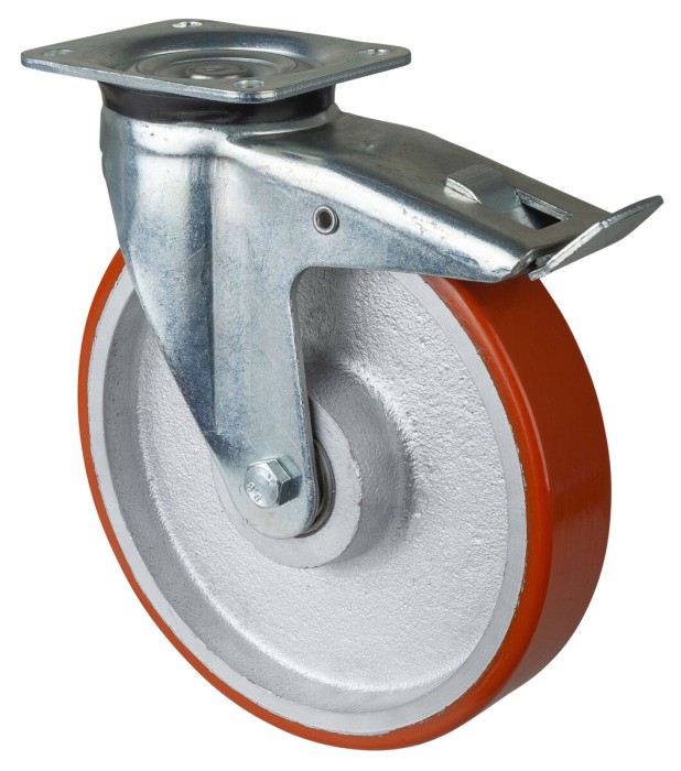 Těžkotonážní kolečka - otočná s brzdou L620.C10.250