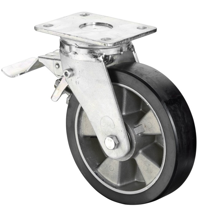 Těžkotonážní kolečka - otočná s brzdou RR120.B91.200