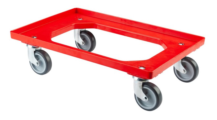 Červený transportní vozík