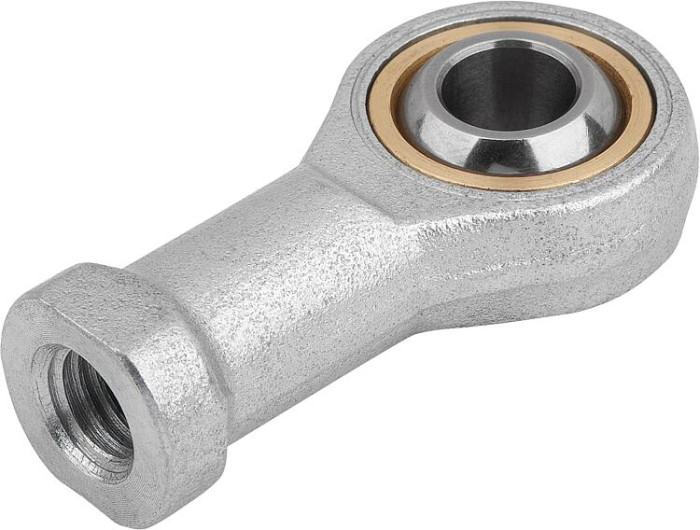 Kloubové hlavice s kluzným uložením vnitřní závit, z oceli, DIN ISO 12240-1, bezúdržbové