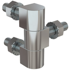 Kovové pánty | závesy z kovu  – Trojdielny skrutkovací pánt – dĺžka 36 mm