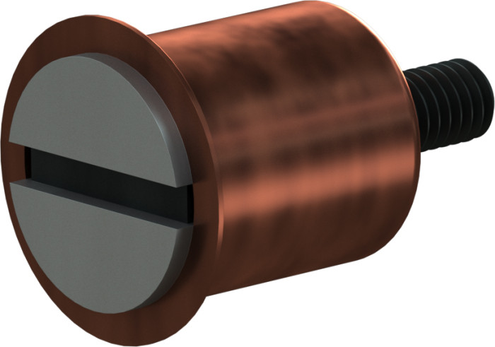 Zapuštěný kompaktní magnetický uzávěr bez protiplechu - síla 5 kg