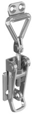 Ťažné uzávery pre visiaci zámok – Nastaviteľné prepínacie západky so západkou – visiaci zámok – 82 mm až 118 mm