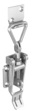 Ťažné uzávery pre visiaci zámok – Nastaviteľné prepínacie západky so západkou – visiaci zámok – 174 mm