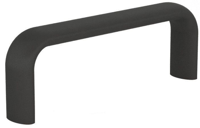 Čierne hliníkové zadné madlá 75 až 150 mm