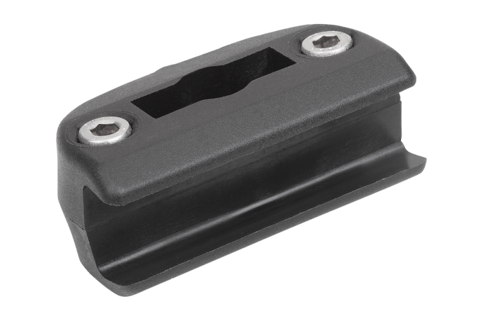 Jednoduché svorky z plastu pro ploché oceli pro boční vedení s kuželovým přídržným profilem