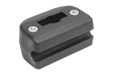 Komponenty pro dopravníkové systémy – Jednoduché svorky z plastu pro ploché oceli pro kulatá boční vedení