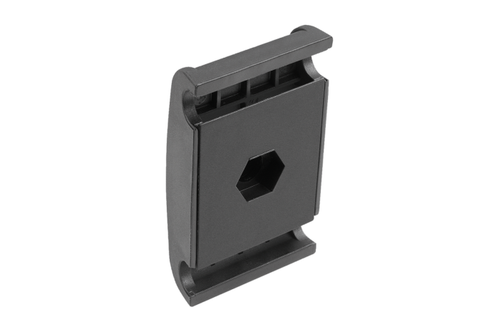 Dvojité svorky z plastu pro kulatá boční vedení