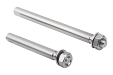 Komponenty pro dopravníkové systémy – Čep z nerezové oceli pro dvojité svorky z plastu