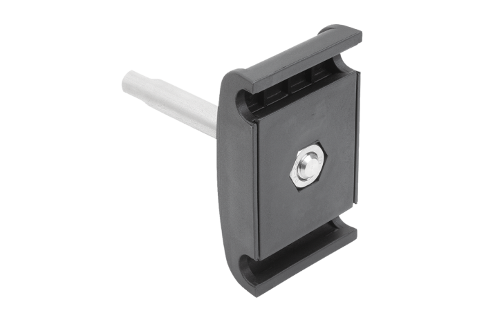 Dvojité svorky z plastu, s čepy z nerezové oceli pro kulatá boční vedení