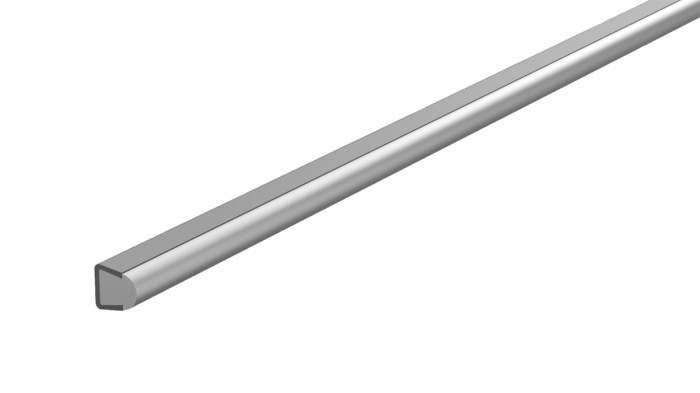 Plastová boční vedení, kulatá s kuželovým záchytným profilem