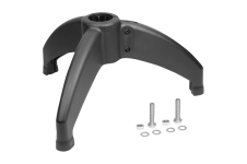 Oporné čapy &ndash; Rúrková spojka, pätka, z plastu pre okrúhle rúrky, tri nohy