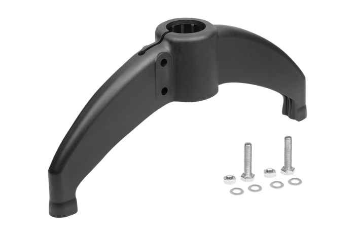 Rúrková spojka, pätka, z plastu pre okrúhle rúrky, dve nohy