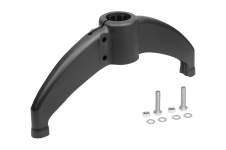 Novinky &ndash; Rúrková spojka, pätka, z plastu pre okrúhle rúrky, dve nohy