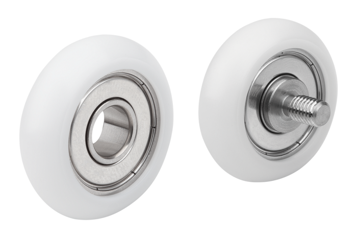 Vodicí válečky plastové s nebo bez nerezového čepu