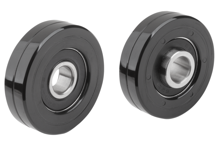 Vodicí válečky z plastu, válcové bez čepu