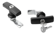 Profily na ochranu hrán &ndash; Západkové uzávery s úchytom tvaru T, zo zinku, priemer puzdra 32 mm