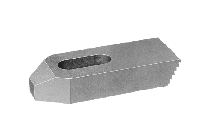 Upínky se schodovitými zuby z oceli