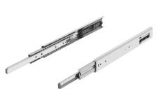 Teleskopické lišty &ndash; Teleskopické lišty, z nerezové oceli pro boční montáž, plný výsuv, nosnost do 100 kg