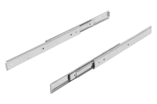 Teleskopické lišty &ndash; Teleskopické lišty, z nerezové oceli pro boční montáž, plný výsuv, nosnost do 80 kg
